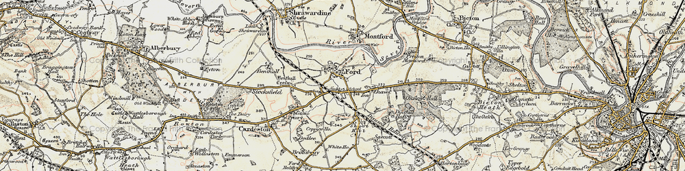 Old map of Butlane Head in 1902