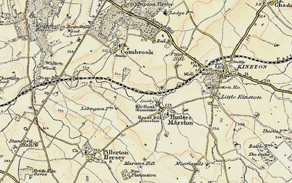 Old map of Brookhampton in 1898-1901