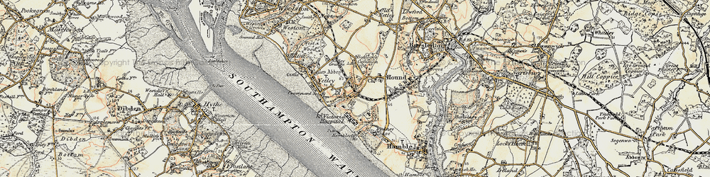 Old map of Butlocks Heath in 1897-1909