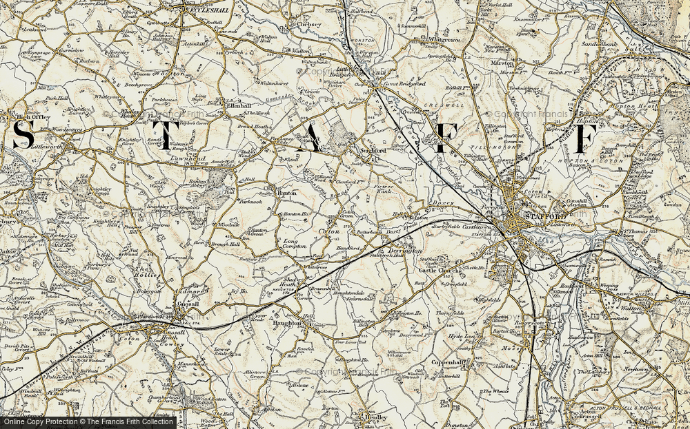 Old Map of Butter Bank, 1902 in 1902