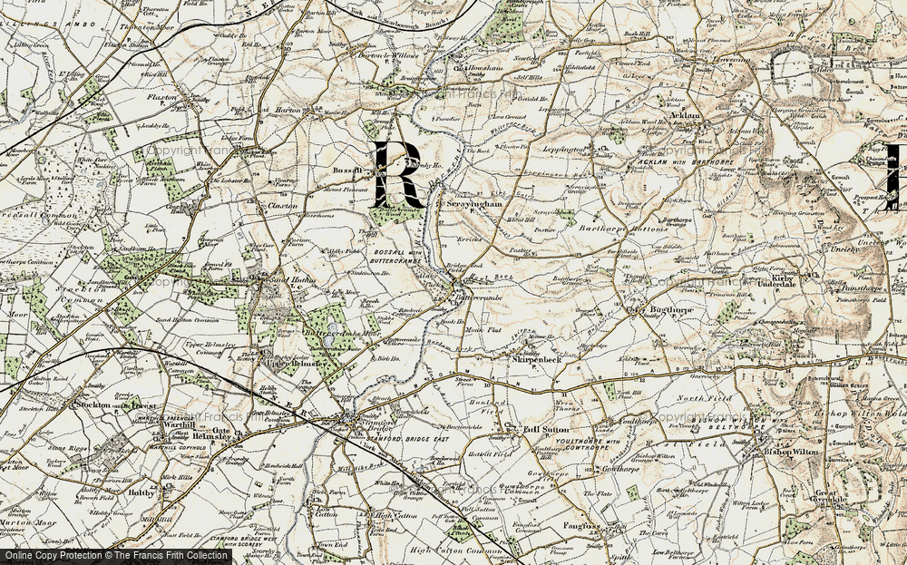 Old Map of Buttercrambe, 1903-1904 in 1903-1904