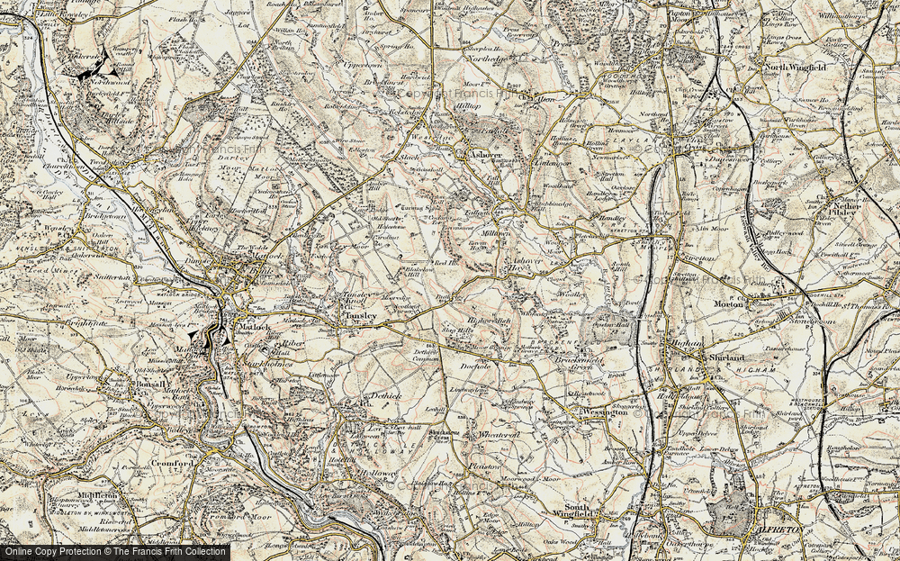 Old Maps of Cocking Tor, Derbyshire - Francis Frith