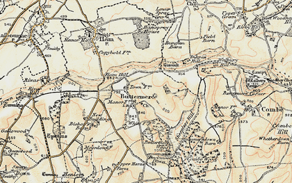 Old map of Buttermere in 1897-1900