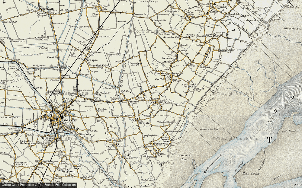 Old Map of Butterwick, 1901-1902 in 1901-1902