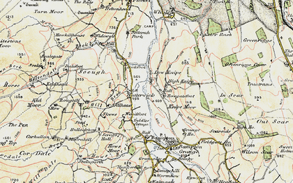 Old map of Butterwick in 1901-1904