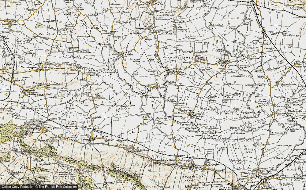 Old Map of Historic Map covering Barton Moor in 1903-1904