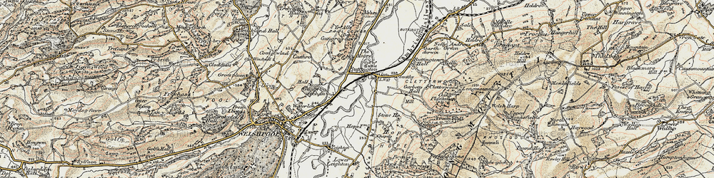 Old map of Hope in 1902-1903
