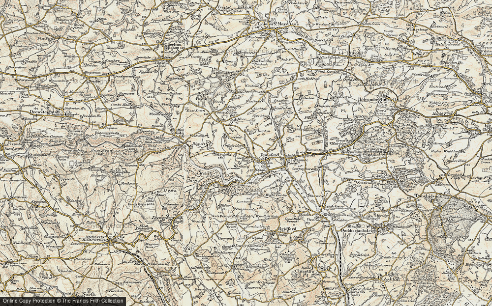 Old Map of Butts, 1899-1900 in 1899-1900