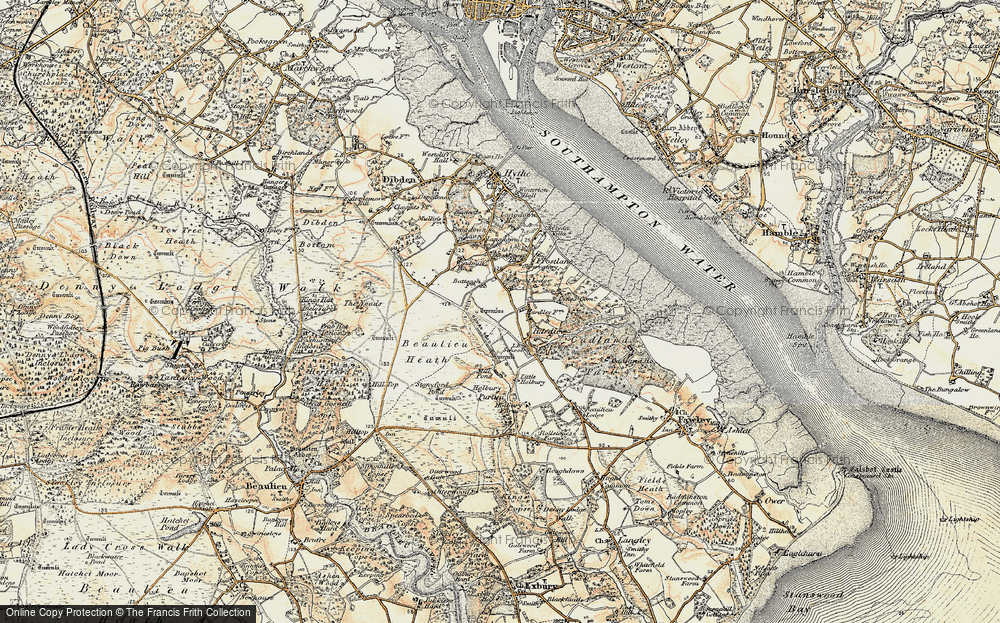 Old Map of Buttsash, 1897-1909 in 1897-1909