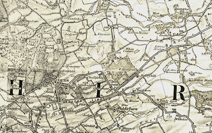 Old map of Buxley in 1901-1904