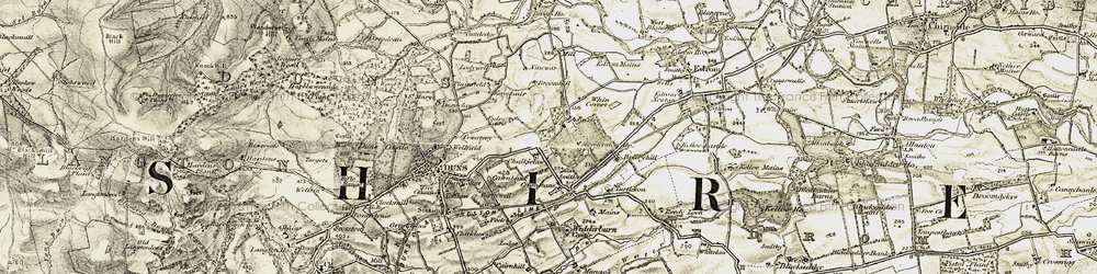 Old map of Buxley in 1901-1904