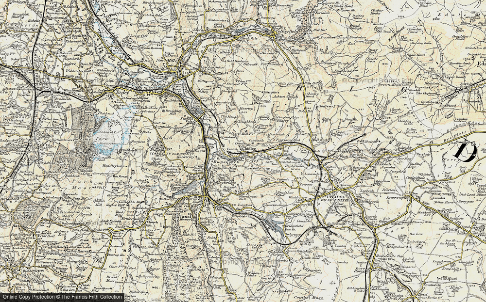 Old Map of Buxworth, 1902-1903 in 1902-1903
