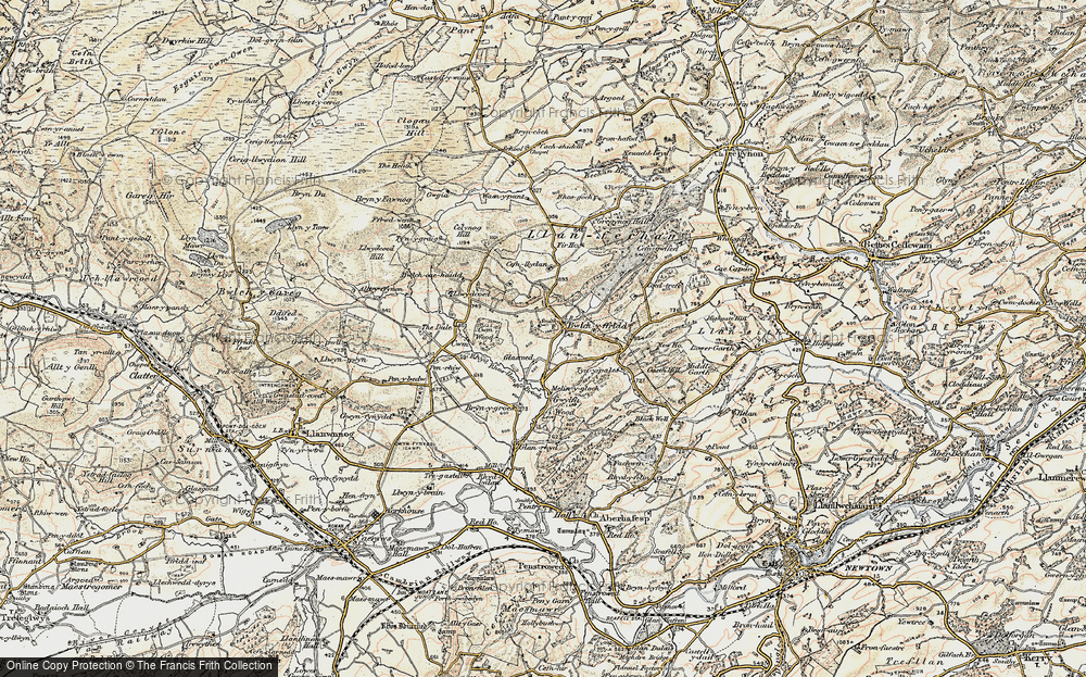 Old Map of Bwlch-y-ffridd, 1902-1903 in 1902-1903