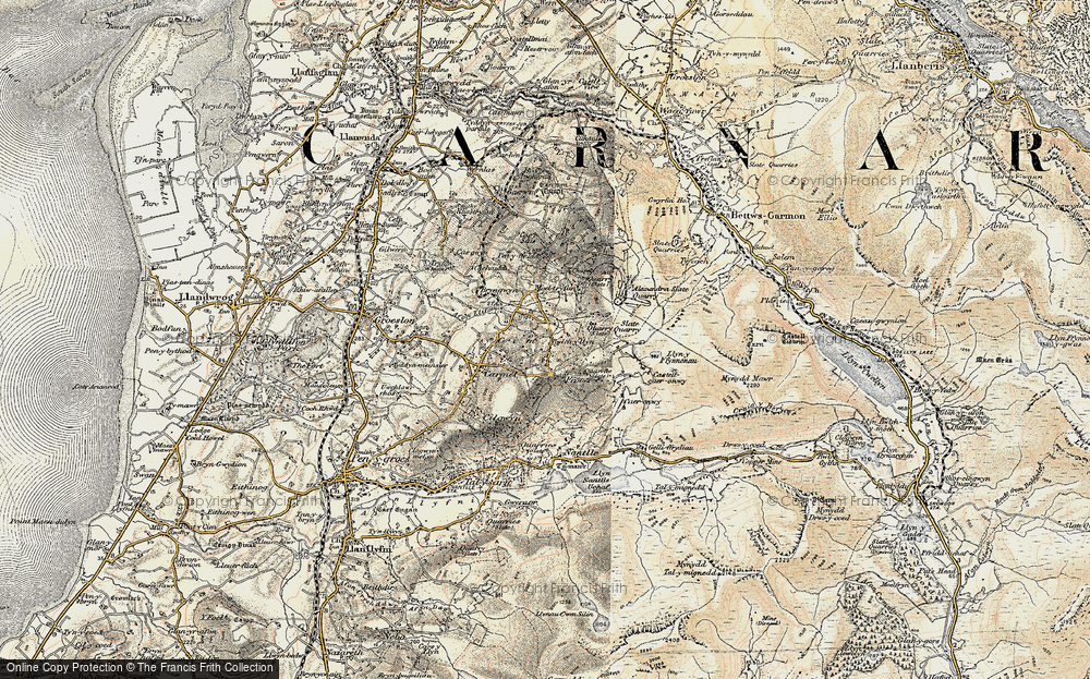 Old Map of Bwlchyllyn, 1903-1910 in 1903-1910