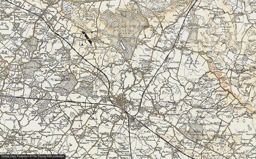 Old Map of Bybrook, 1897-1898 in 1897-1898