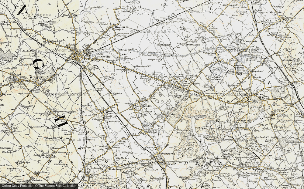 Old Map of Bye Green, 1898 in 1898