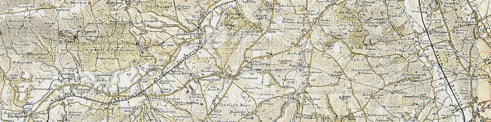 Old map of Byermoor in 1901-1904