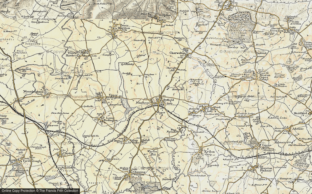 Old Map of Byfield, 1898-1901 in 1898-1901