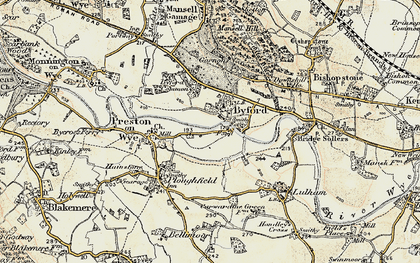 Old map of Byford in 1900-1901