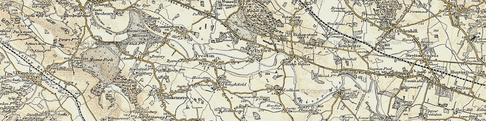 Old map of Byford in 1900-1901