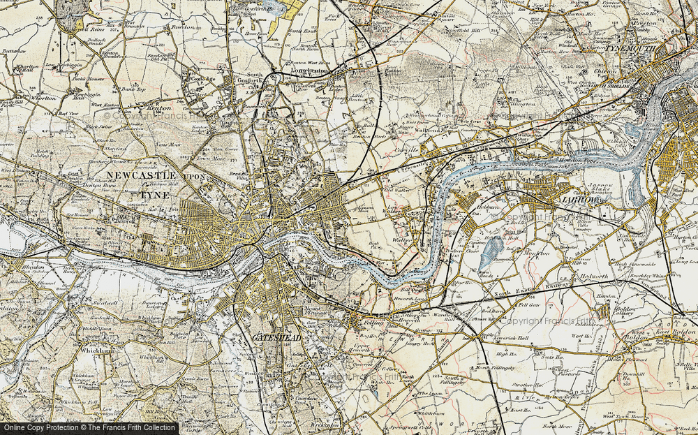Old Map of Byker, 1901-1904 in 1901-1904