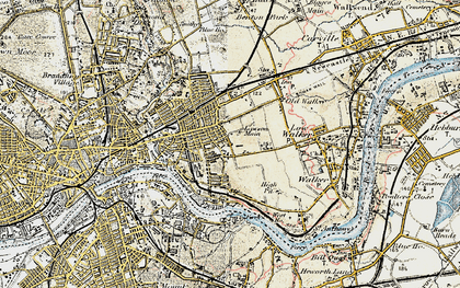 Old map of Byker in 1901-1904