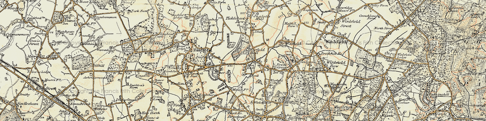 Old map of Cabbage Hill in 1897-1909