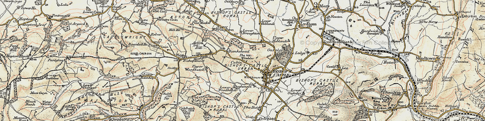 Old map of Wintles, The in 1902-1903
