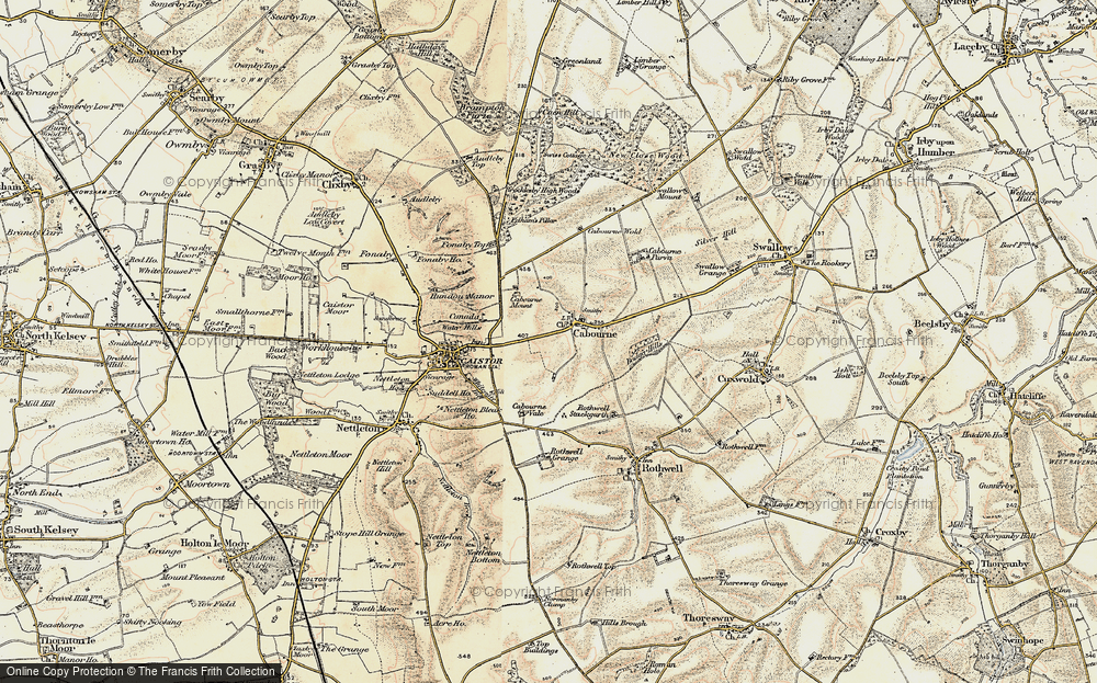 Old Map of Cabourne, 1903-1908 in 1903-1908