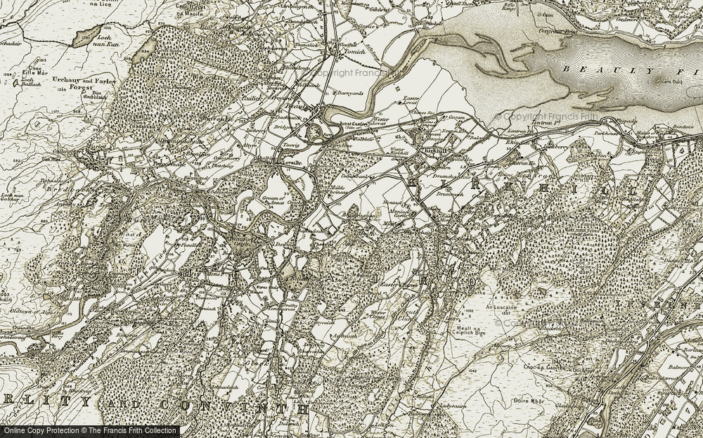 Old Map of Cabrich, 1908-1912 in 1908-1912