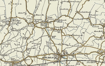 Old map of Cackle Hill in 1901-1902