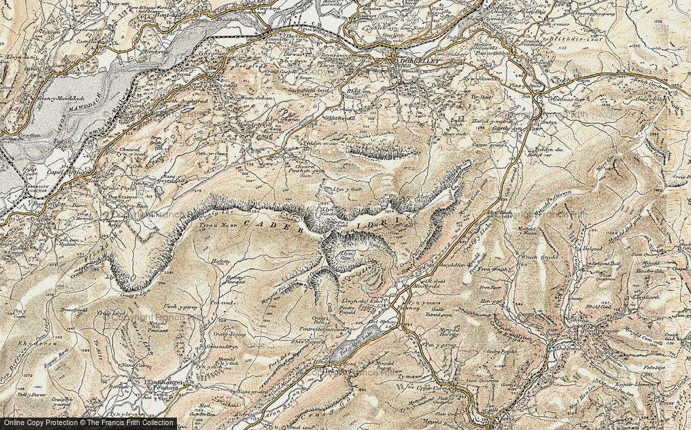 Old Map of Cadair Idris, 1902-1903 in 1902-1903