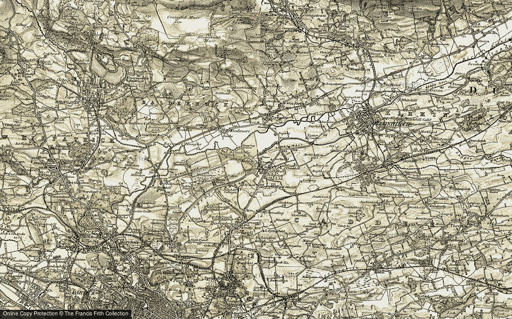 Old Map of Cadder, 1904-1905 in 1904-1905