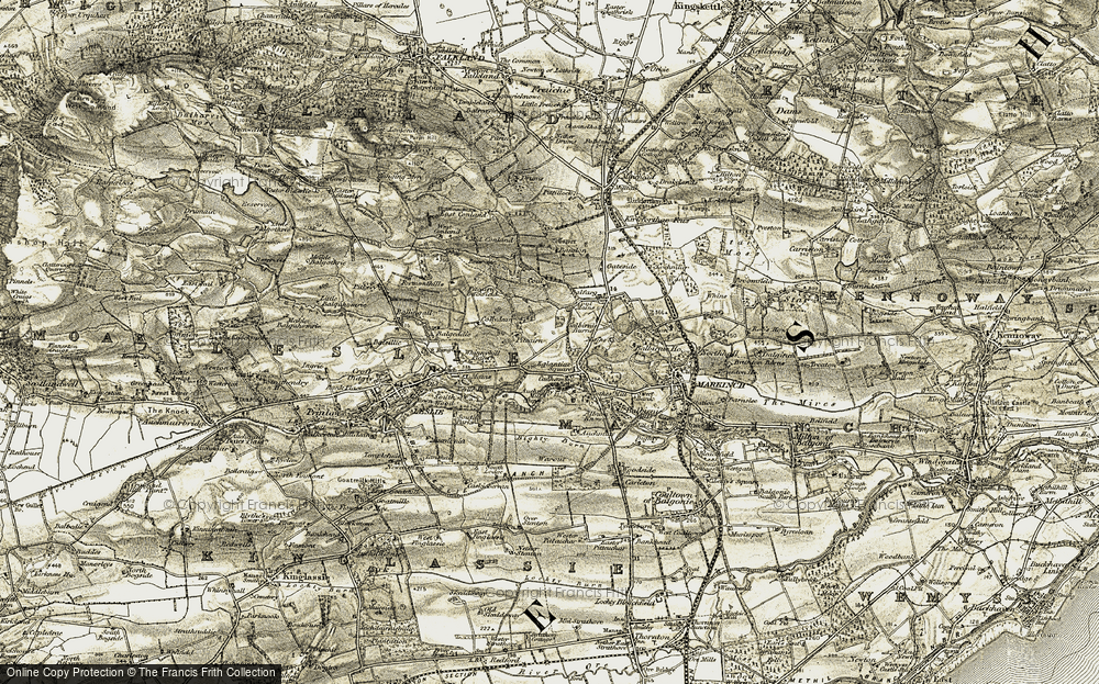 Old Map of Cadham, 1903-1908 in 1903-1908