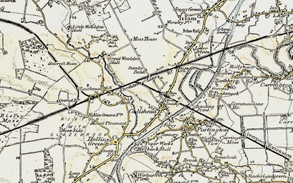 Old map of Cadishead in 1903