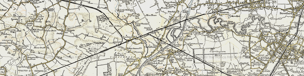 Old map of Cadishead in 1903