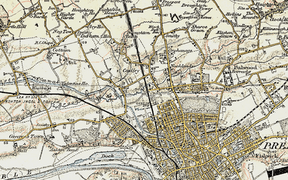 Old map of Cadley in 1903