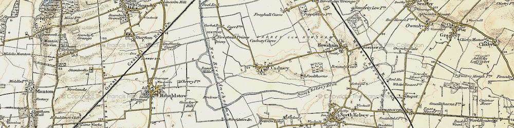 Old map of Barrow Ling in 1903-1908