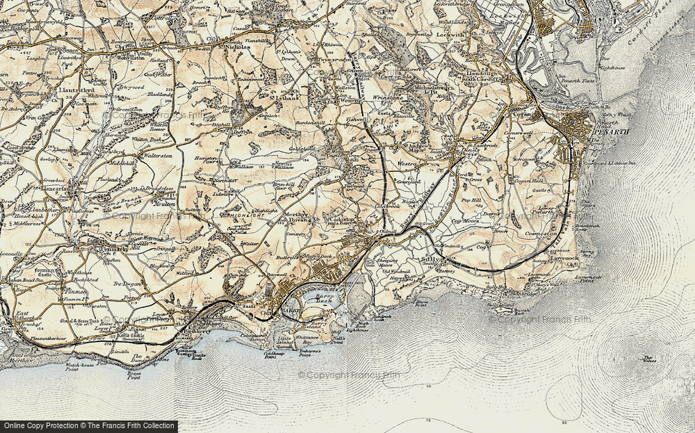 Old Map of Cadoxton, 1899-1900 in 1899-1900