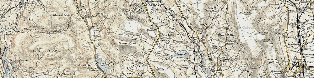 Old map of Cadshaw in 1903