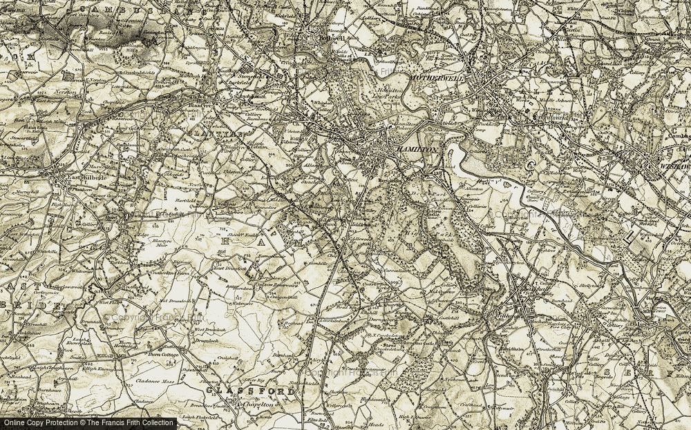 Old Map of Cadzow, 1904-1905 in 1904-1905