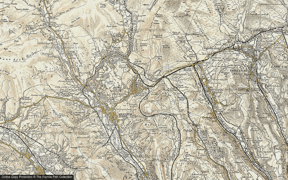Old Map of Caeharris, 1900 in 1900