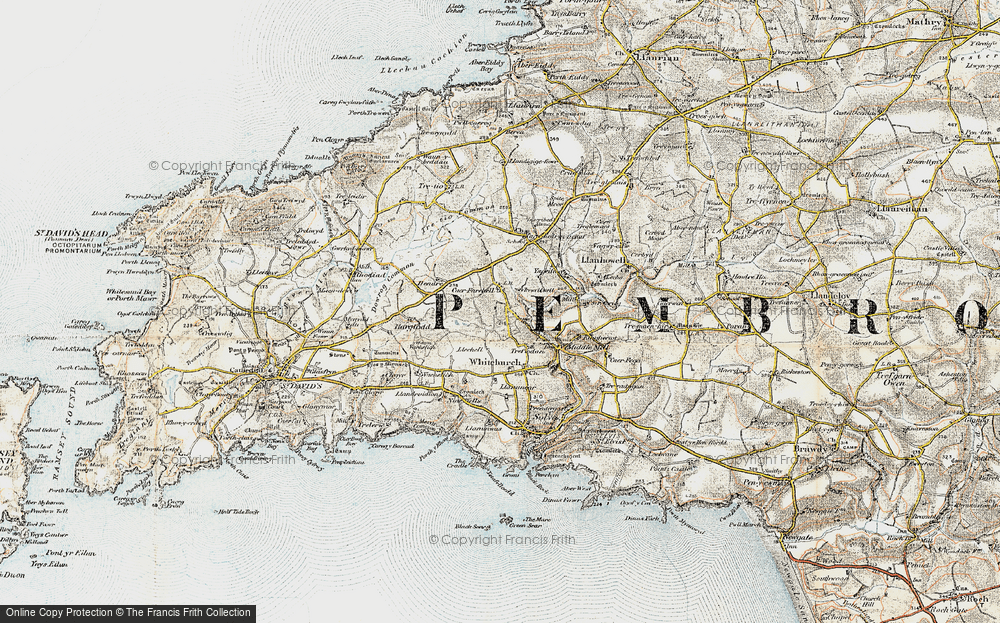 Old Map of Caer-Farchell, 0-1912 in 0-1912