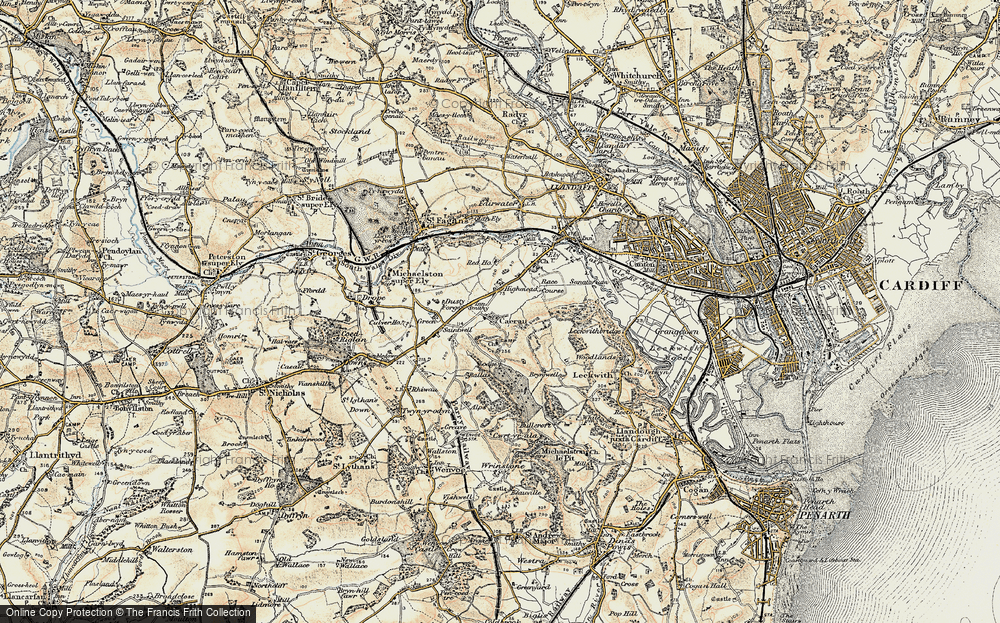 Old Map of Caerau, 1899-1900 in 1899-1900