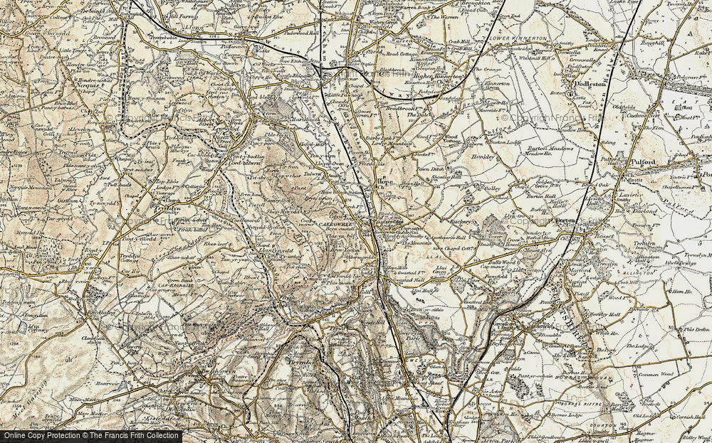Old Map of Caergwrle, 1902-1903 in 1902-1903