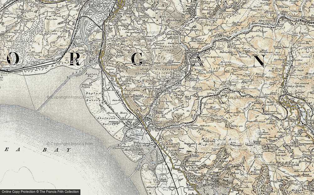 Old Map of Caerhendy, 1900-1901 in 1900-1901