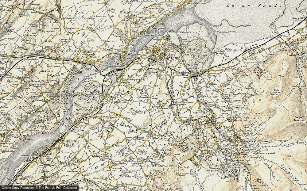 Old Map of Caerhun, 1903-1910 in 1903-1910