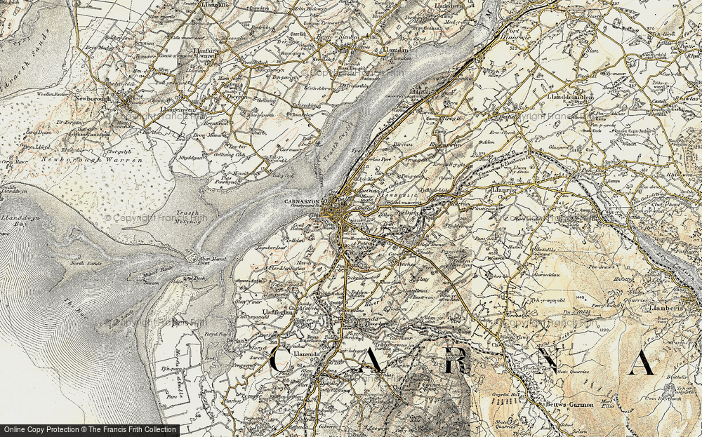 Old Map of Caernarfon, 1903-1910 in 1903-1910
