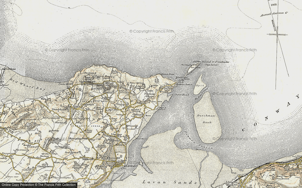 Old Map of Caim, 1903-1910 in 1903-1910