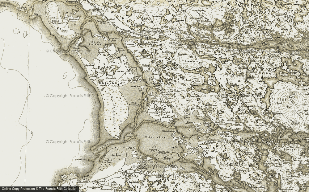 Old Map of Cairinis, 1911 in 1911